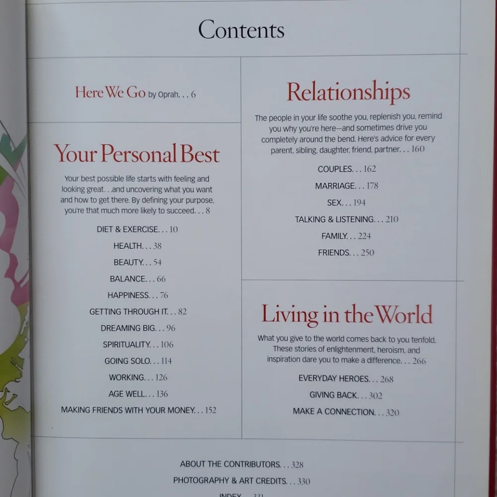 O's Guide to Life: The Best of O, The Oprah Mag Hardcover Book